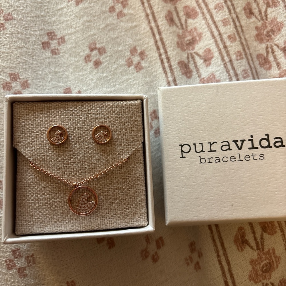 Pura Vida Rose Gold Bracelet Set